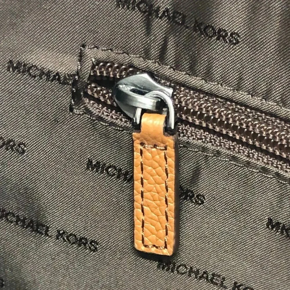 Michael Kors logo Bag 2WAY Briefcase Document Bag Business bag Leather Brown